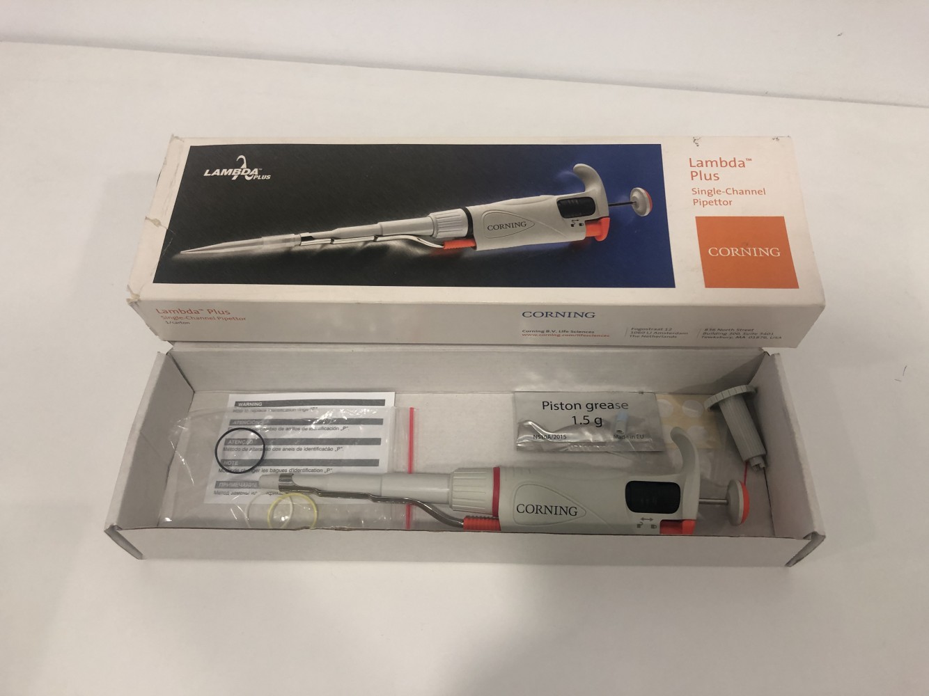 Corning® 100-1,000 µL Lambda™ Plus Pipeta monocanal, Esterilizable en autoclave